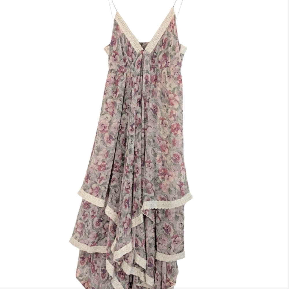 Gracia Bohemian Floral Layered Dress